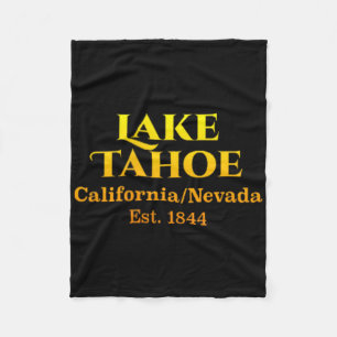 Lake Tahoe Design Chest Pocket Logo Deer 2-sided Fleece Blanket