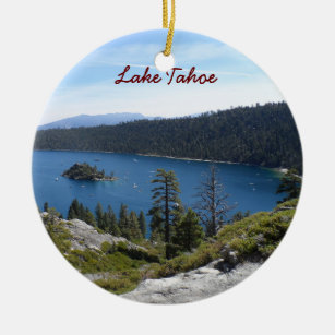 Lake Tahoe- Emerald Bay Ceramic Ornament