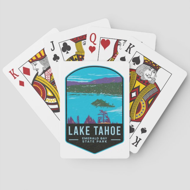 Lake Tahoe Emerald Bay State Park Playing Cards (Back)
