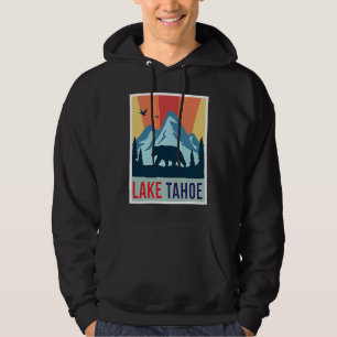 Lake Tahoe Grizzly bear California Ski Mountains C Hoodie