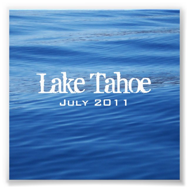 Lake Tahoe Jewel Case Insert Photo Print (Front)
