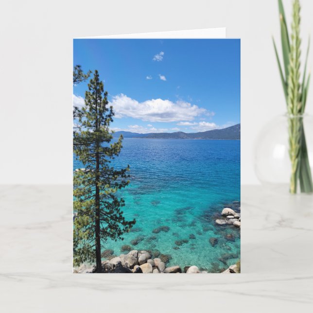 Lake Tahoe Landscape Blank Thank You Card (Front)