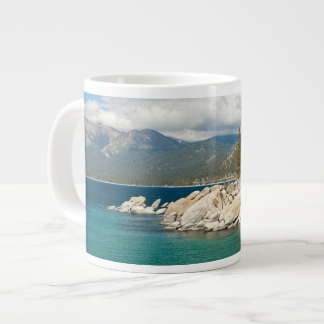 Lake Tahoe Landscape Large Coffee Mug (Front Left)