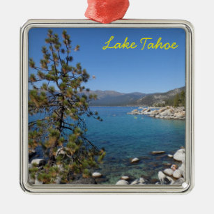Lake Tahoe Metal Tree Decoration