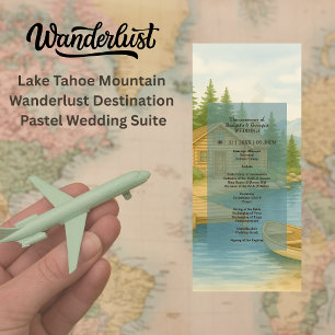 Lake Tahoe Mountain Rustic Wedding Reception Glow Program