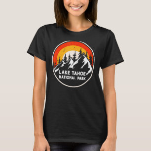 Lake Tahoe National Park Mountain Trees & Sun Camp T-Shirt