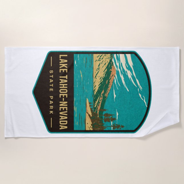 Lake Tahoe-Nevada Beach Towel (Front)