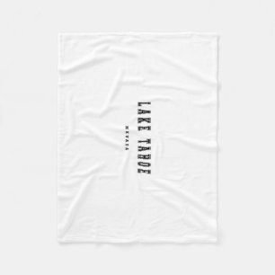 Lake Tahoe Nevada Fleece Blanket