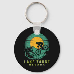 Lake Tahoe Nevada Mountain Biking Adventure Key Ring