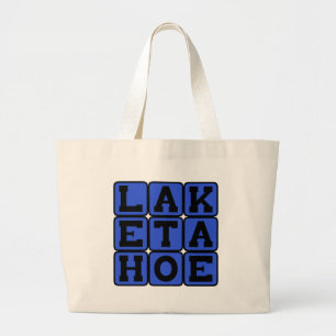 Lake Tahoe, Nevada Resort Large Tote Bag