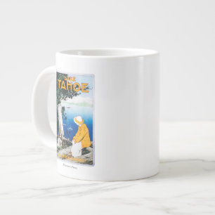 Lake Tahoe Promotional PosterLake Tahoe, CA Large Coffee Mug