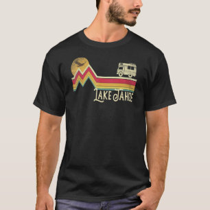 Lake Tahoe Retro Style Mountain Vintage Camping Ca T-Shirt