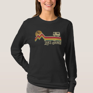 Lake Tahoe Retro Style Mountain Vintage Camping Ca T-Shirt