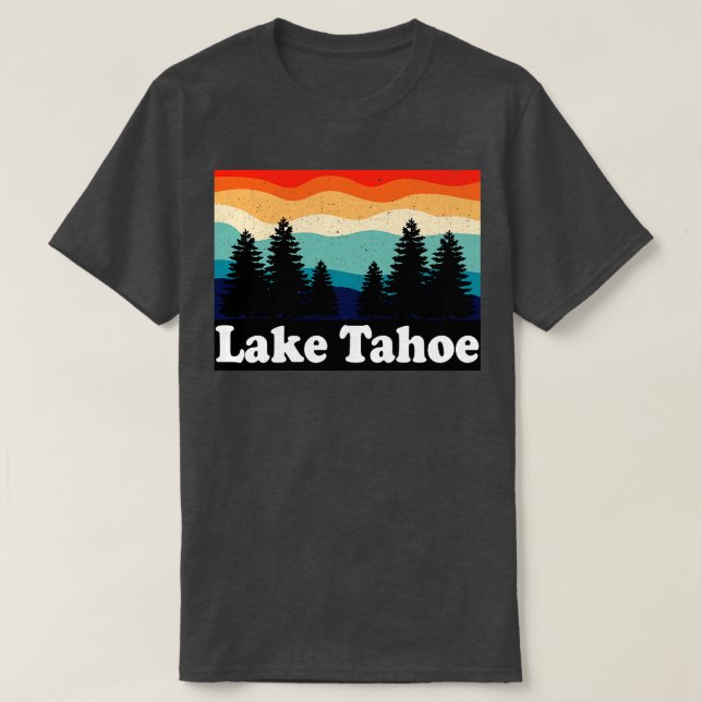 Lake Tahoe Retro T-Shirt (Design Front)