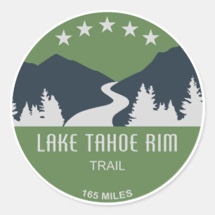 Lake Tahoe Rim Trail Classic Round Sticker