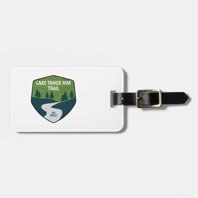 Lake Tahoe Rim Trail Luggage Tag (Front Horizontal)