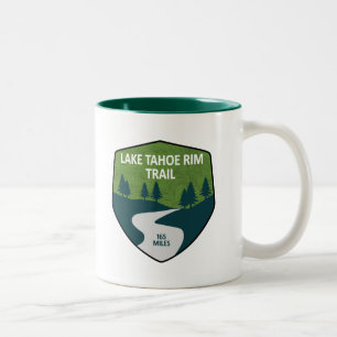 Lake Tahoe Rim Trail Two-Tone Coffee Mug