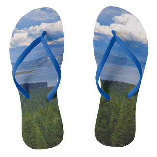Lake Tahoe Scenic Flip Flop Sandals