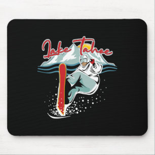 Lake Tahoe Sierra Nevada California Snowboarding S Mouse Pad