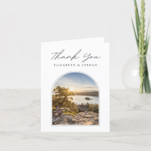 Lake Tahoe Sunset Photo Blank Thank You Card