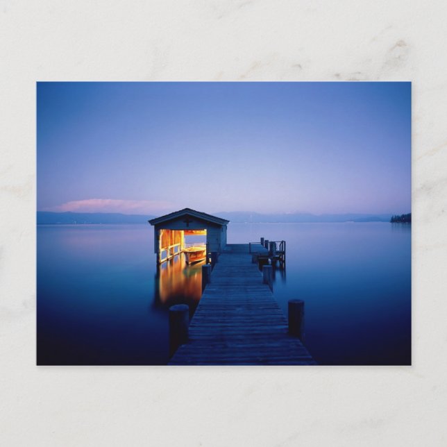 Lake Tahoe Sunset Postcard (Front)