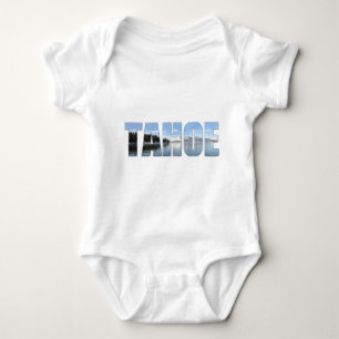 Lake Tahoe Text Baby Bodysuit