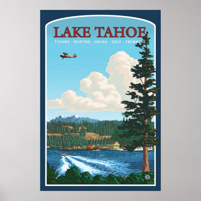 Lake Tahoe Travel Poster (Front)