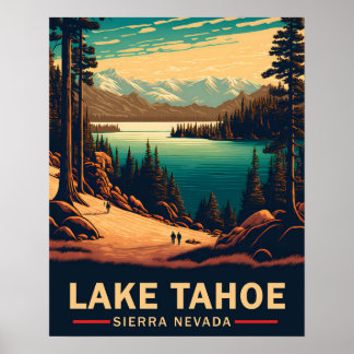 Lake Tahoe Travel Poster