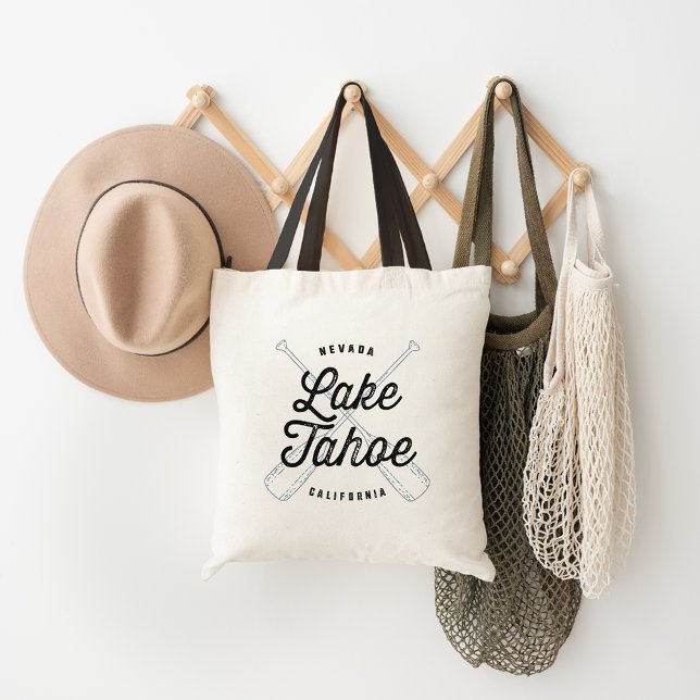 Lake Tahoe Vintage Logo Tote Bag (Creator Uploaded)