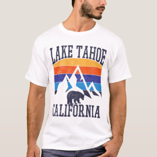 Lake Tahoe - Vintage Retro California Bear T-Shirt