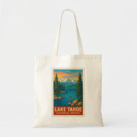 Lake Tahoe Vintage Travel Poster