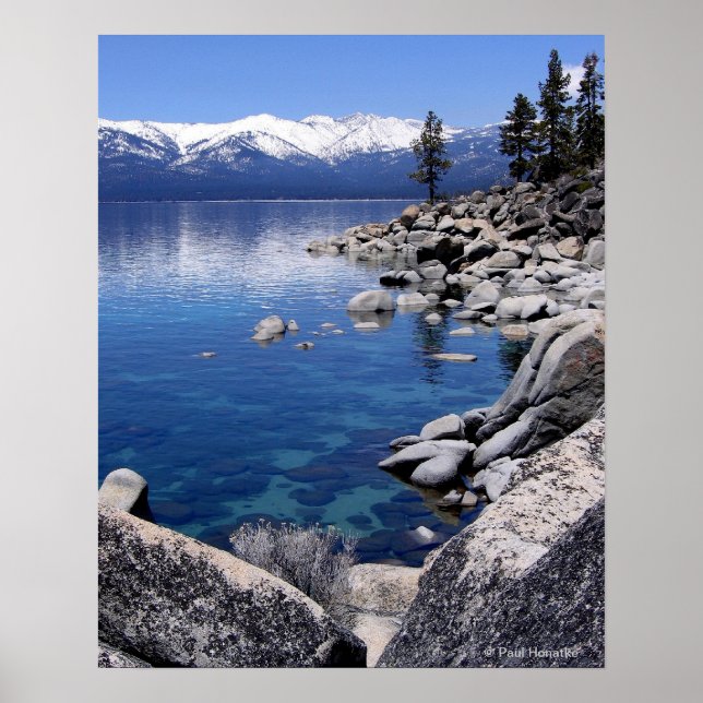 Lake Tahoe Winter Still water 2 Poster (Front)