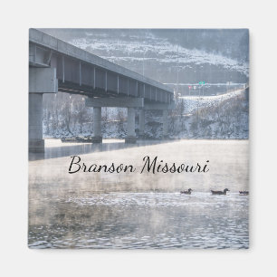 Lake Taneycomo Foggy Winter Fishing Magnet