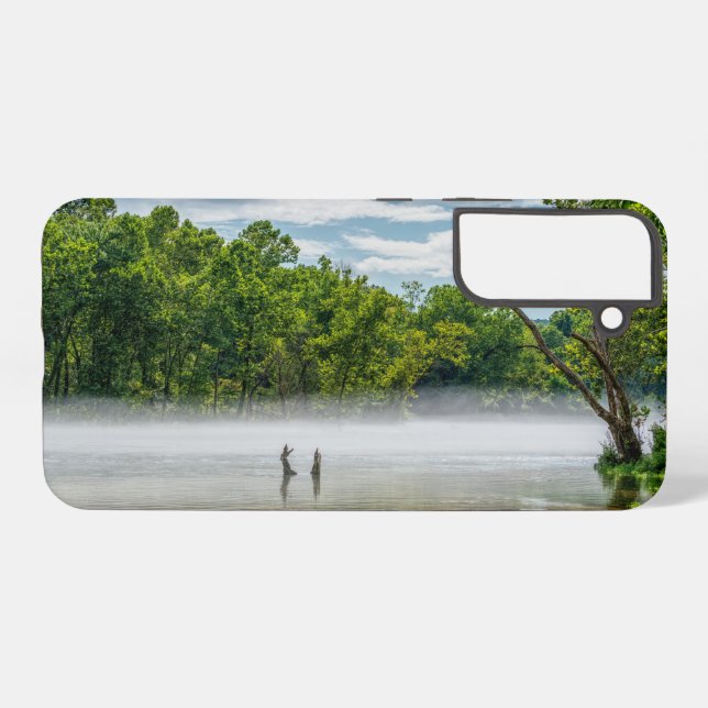 Lake Taneycomo Summer Fog Samsung Case (Back Horizontal)