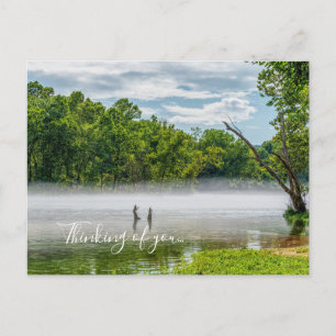 Lake Taneycomo Summer Fog Thinking Of You Postcard
