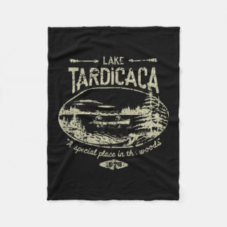 Lake Tardicaca - Vintage Fleece Blanket