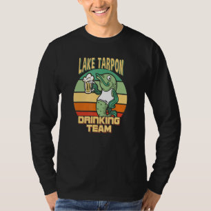 Lake Tarpon Drinking Team Funny Fish Beer Fishing  T-Shirt