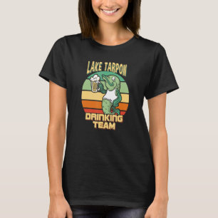 Lake Tarpon Drinking Team Funny Fish Beer Fishing T-Shirt