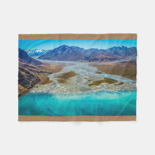 Lake Tekapo and Southern Alps, New Zealand Fleece Blanket