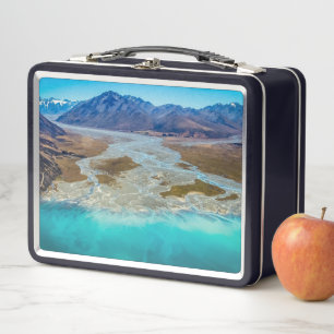 Lake Tekapo and Southern Alps, New Zealand Metal Lunch Box