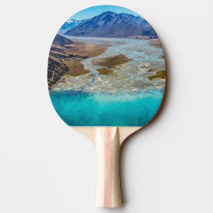 Lake Tekapo and Southern Alps, New Zealand Ping Pong Paddle