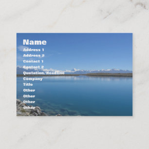 Lake Tekapo, New Zealand Business Card