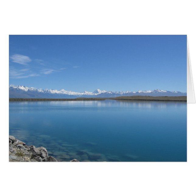 Lake Tekapo, New Zealand Greeting Card (Front Horizontal)