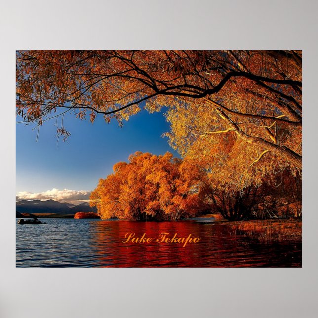Lake Tekapo, New Zealand Poster (Front)