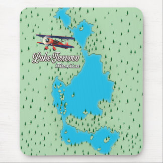 Lake Texcoco Mexico lake map Mouse Pad