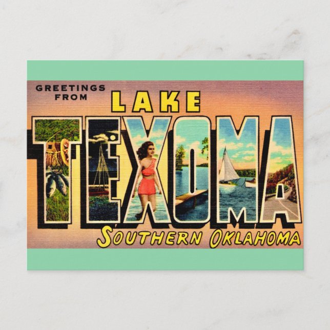 Lake Texoma Oklahoma Postcard (Front)