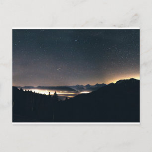 Lake Thun, Switzerland & Starry Sky Postcard
