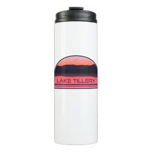 Lake Tillery North Carolina Red Sunrise Thermal Tumbler