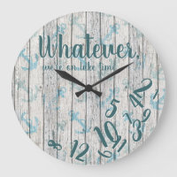 Lake Time Rustic Wood Funny Retirement Lake Home