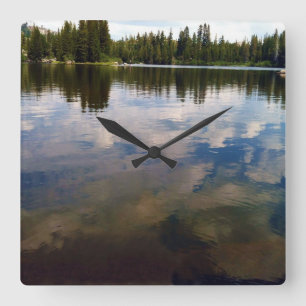 Lake Time! Square Wall Clock